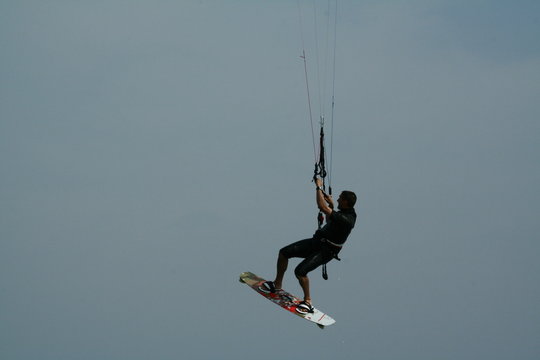 saut en kite surf