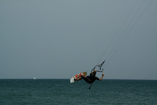 saut en kite surf