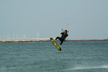 saut en kite surf