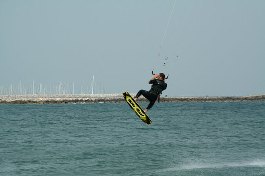 saut en kite surf