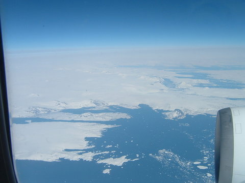 glaces polaires  vues d'avion