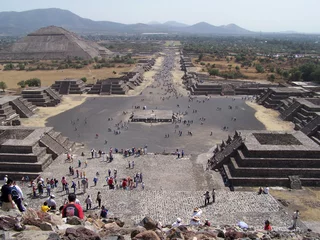 Crédence de cuisine en verre imprimé Mexique la ville perdue teotihuacan.