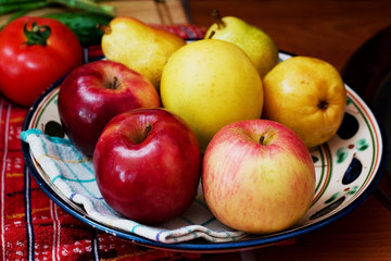 fruits on plate