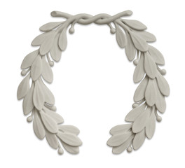 stone laurel wreath © James Steidl