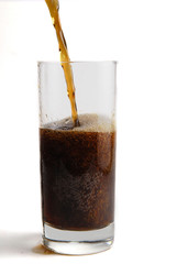 glass with soda