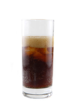 glass with soda