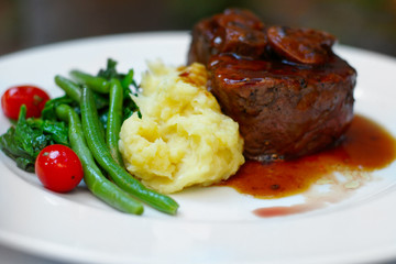 meat and potatoes