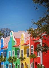 colorful coastal townhomes - 3173615