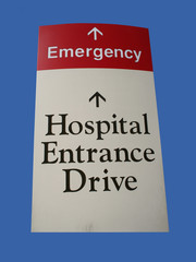 emergency room sign