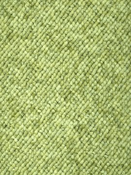 green loop-woven carpet