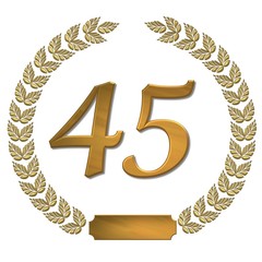 lorbeerkranz 45 jahre