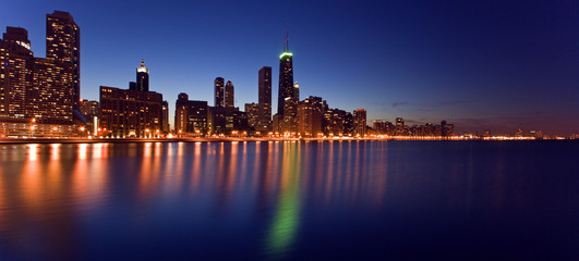 downtown chicago panorama