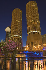 marina towers in chicago.