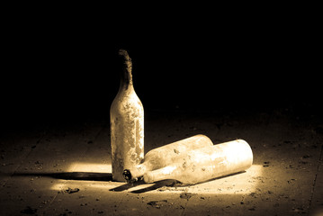 nature morte aux bouteilles