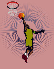 basketball lay up shot