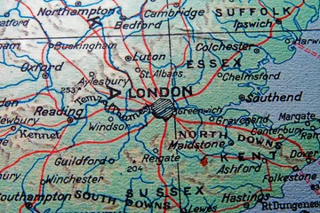 england map with london © drx