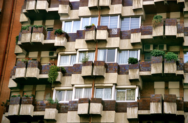 Fototapeta premium barcelona balconies