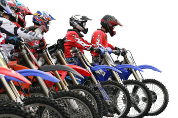 before start of motorcycle races