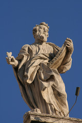 Detail of the statues surrounding the St. Peter's Square