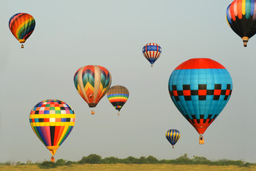 Obraz premium Colorful balloons in flight