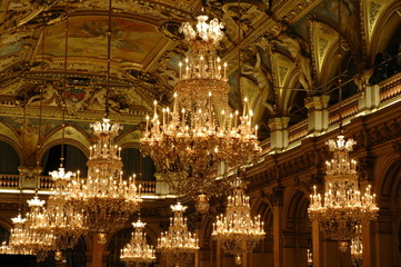 lustre and ceiling - baroque design - 3186225