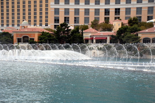 fountains and buildiing