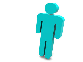 silhouette of the person.