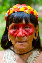 old indian woman portrait