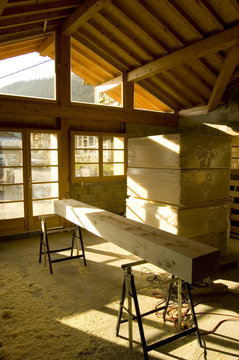 chalet en construction