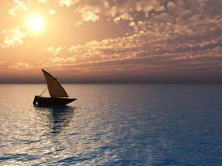 Obraz na płótnie Canvas small boat