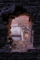 ruins of ancient buildings