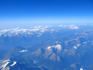 Fototapeta na wymiar antenowe widok gór Alp, france