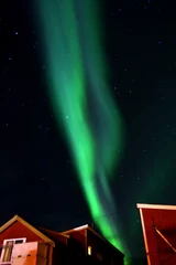 Fototapete Rund polarlichtnacht © pmac
