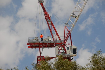 construction crane platform