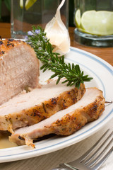 garlic rosemary roast pork