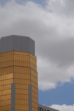 gold glass building