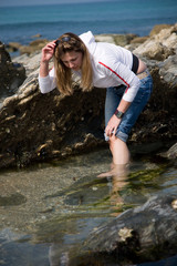 looking at the seaside