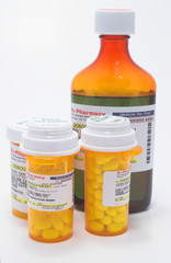 prescription medicine bottles
