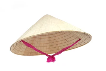 Deurstickers asian conical hat © robynmac