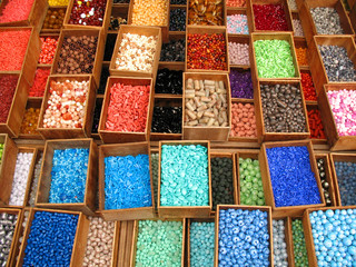 coloured beads