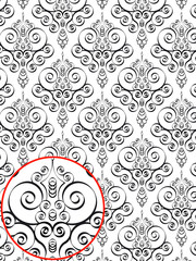 damask style pattern