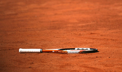 lines at tennis court