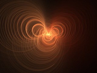 Obraz premium 3d orange light abstract