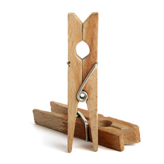 two clothespins