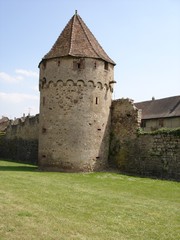 Fototapeta na wymiar tour médiévale à bergheim