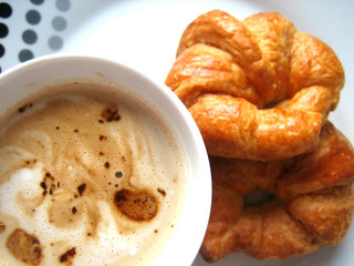 coffee and croissant