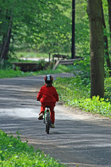 Obraz premium child on bike
