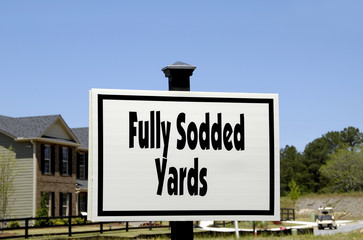fully sodded yards