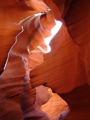 mystic colourful antelope canyon at dusk