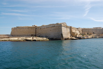La Valetta Befestigungsanlagen vom Meer